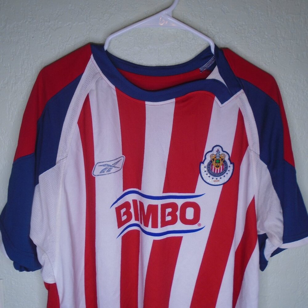 Reebok Deportivo Guadalajara Chivas Jersey Men's Size XL Red/White/Blue - Picture 6 of 6